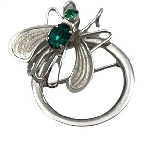 Vintage sterling silver bug brooch Boyd Bond